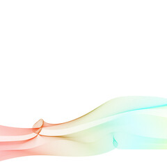 Wave with shadow.Abstract blue lines on a white background. Line art. Vector illustration. Colorful shiny wave with lines created using blend tool. Curved wavy line,smooth stripe.Design element.