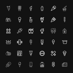 Editable 36 flavor icons for web and mobile