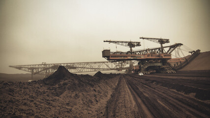 Fototapeta premium tagebau, bergbau