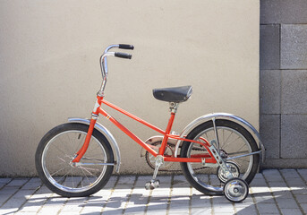 Fototapeta na wymiar retro vintage bicycle for children