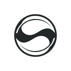 Organic ingredients icon. Two leaves as symbol natural foods, ingredients cosmetic, pharmaceuticals products. Logo design template. Vector illustration