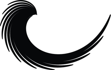 Lines in Circle Form . Spiral Vector Illustration .Technology round Logo . Design element . Abstract Geometric shape .