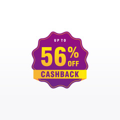 56 discount, Sales Vector badges for Labels, , Stickers, Banners, Tags, Web Stickers, New offer. Discount origami sign banner