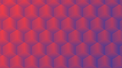 Abstract modern gradient red hexagon background,Eps10 vector.