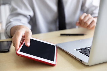 Business people working at table professional communication.