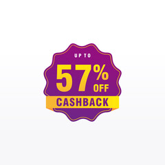 57 discount, Sales Vector badges for Labels, , Stickers, Banners, Tags, Web Stickers, New offer. Discount origami sign banner