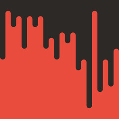 Abstract Rounded Color Lines halftone transition background illustration