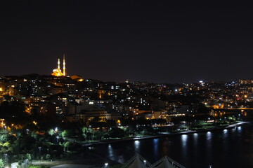 night glow of the city