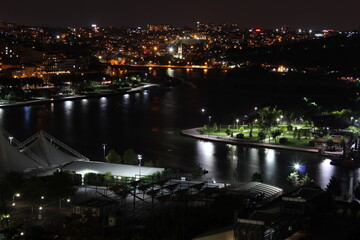 night glow of the city