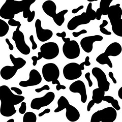 Naklejka na ściany i meble cow spots seamless pattern. Endless texture wallpaper,printing on fabric