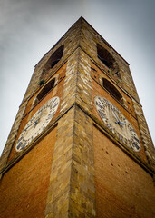 Old church tower in Colle Val d'Elsa Italy