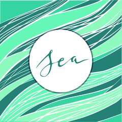 abstract background with waves