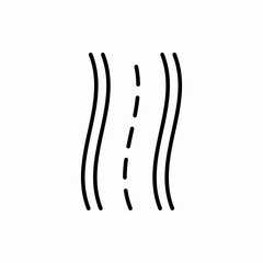 Outline road icon.Road vector illustration. Symbol for web and mobile