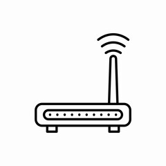 Outline router icon.Router vector illustration. Symbol for web and mobile