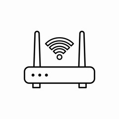 Outline router icon.Router vector illustration. Symbol for web and mobile