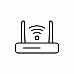 Outline router icon.Router vector illustration. Symbol for web and mobile