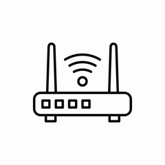 Outline router icon.Router vector illustration. Symbol for web and mobile