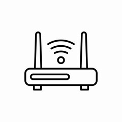 Outline router icon.Router vector illustration. Symbol for web and mobile