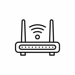 Obraz premium Outline router icon.Router vector illustration. Symbol for web and mobile