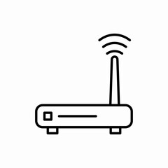 Outline router icon.Router vector illustration. Symbol for web and mobile