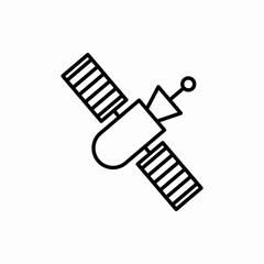 Outline satellite icon.Satellite vector illustration. Symbol for web and mobile