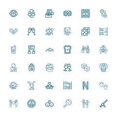 Editable 36 two icons for web and mobile