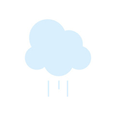 cloud icon image, flat style