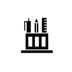 Pencil stand icon template