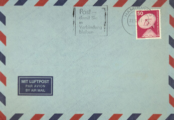 vintage retro gestempelt used briefmarken stamps alt old post letter mail brief erdefunkstelle...