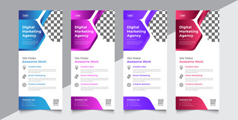 Roll up banner stand template design, x-banner, flag-banner, Corporate banner, Stand banner, Poster, Brochure, flat template, creative concept, abstract background, pull up design, Layout Background