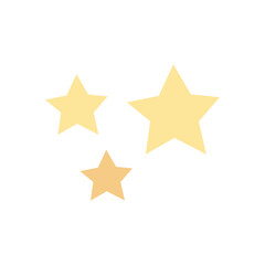 stars icon image, flat style