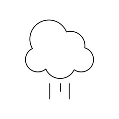 cloud icon image, line style