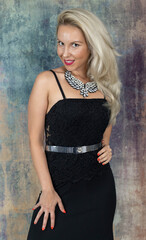 Fototapeta premium Sexy blonde smoking