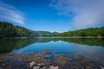 Fototapeta na wymiar Mountain Reflections, Acadia National Park
