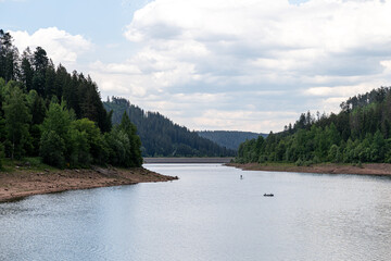 The Nagold Dam (Nagoldtalsperre, also Erzgrube) in the Black Forest in Germany