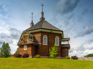 Fototapeta na wymiar Labanoras Village Church, Lithuania