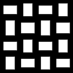 Fototapeta premium Beautiful illustration of black grid shapes 