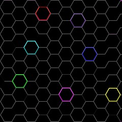 Hexagonal grid texture