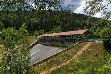 The Nagold Dam (Nagoldtalsperre, also Erzgrube) in the Black Forest in Germany