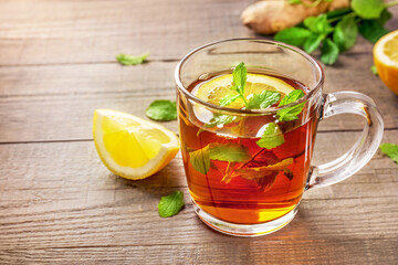 Natural mint tea, immunity boosting