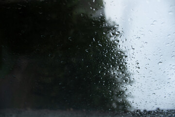 rain drops on window