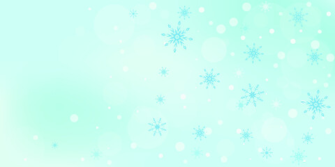 Obraz na płótnie Canvas Snowflakes. Snow, snowfall. Falling scattered white snowflakes on a gradient background. Vector 