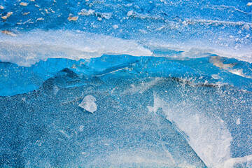 Fototapeta na wymiar Ice texture with different patterns