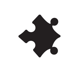 Puzzle icon vector logo template