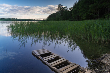 Camp sites in goergeous lakeside settings in the Aukstaitija National Park, Lithuania. Lithuania's first national park.