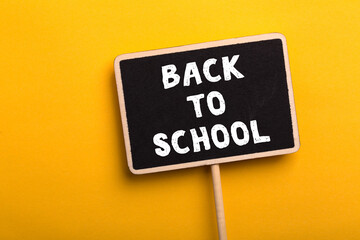 Back To School Blackboard Sign Board Isolated