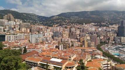 Fototapeta na wymiar Beautiful city from outskirts of Monaco