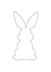 rabbit from behind silhouette