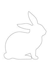 rabbit silhouette