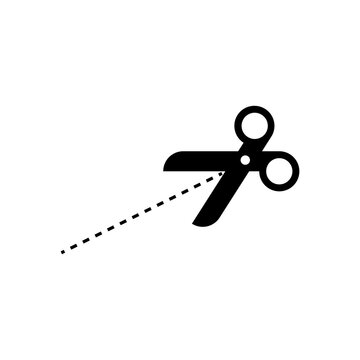 Vector icon of Scissors on white background.